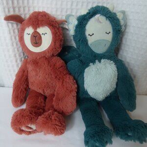 Slumberkins Alpaca Kin and Dragon Kin Set